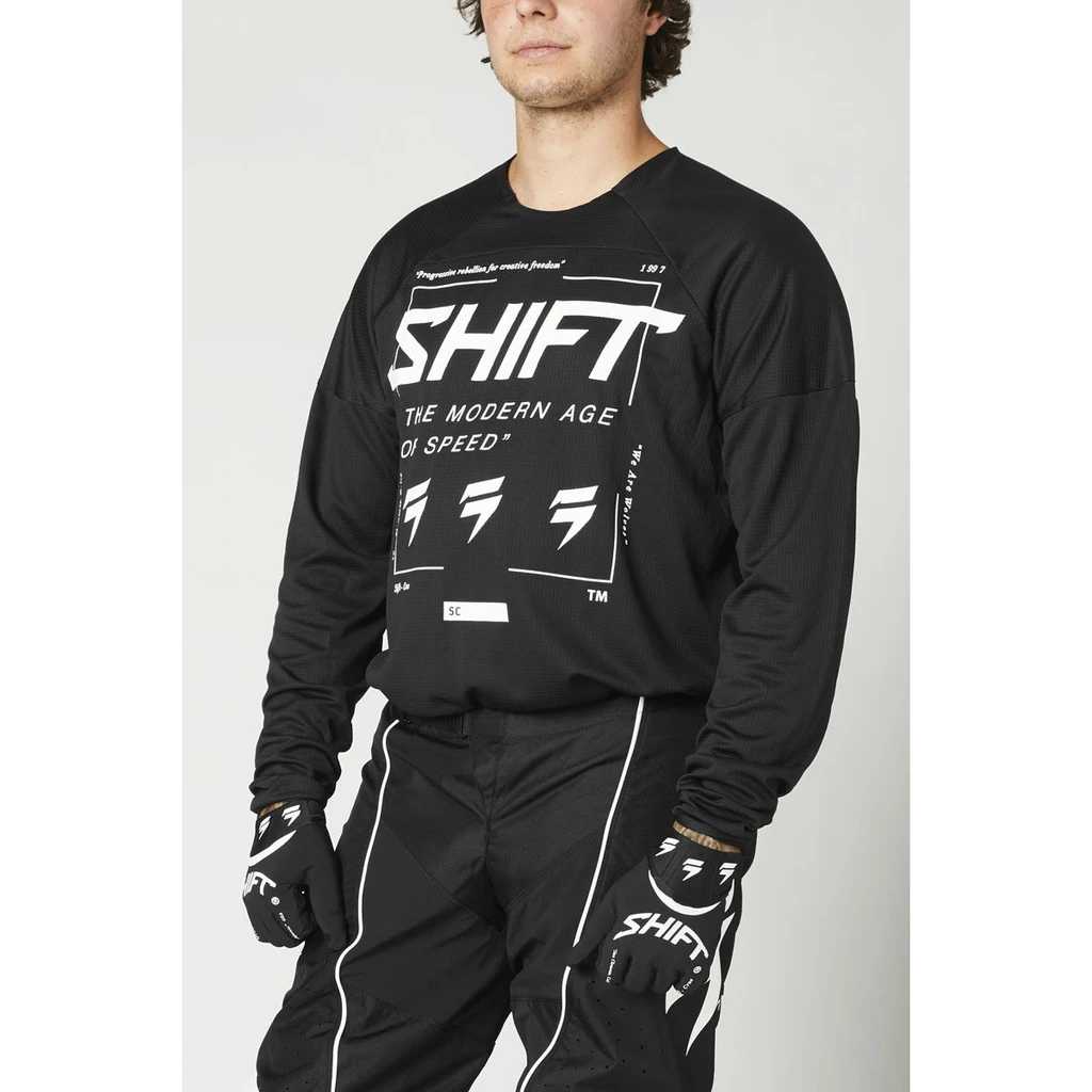 Мотоджерси Shift White Label Bliss Jersey Black/White