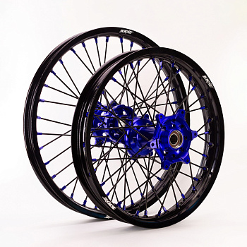 Диски обода для мотоцикла в сборе 21"/18" тип K8 KTM алюминий синие комплект